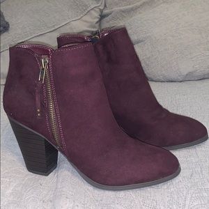Velvet Pointed Booties